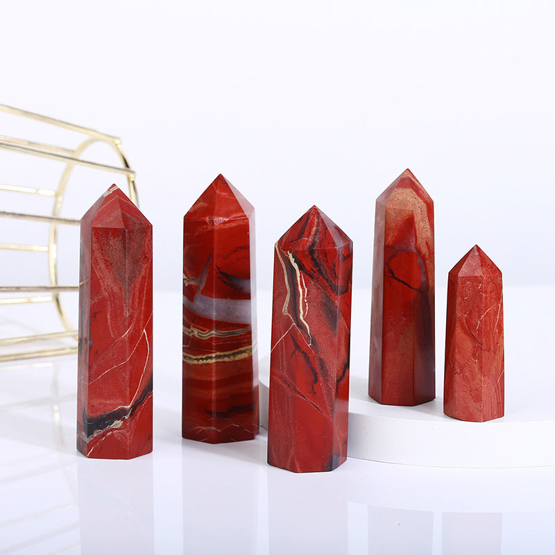 Beautiful Natural Red Jasper Tower/Point