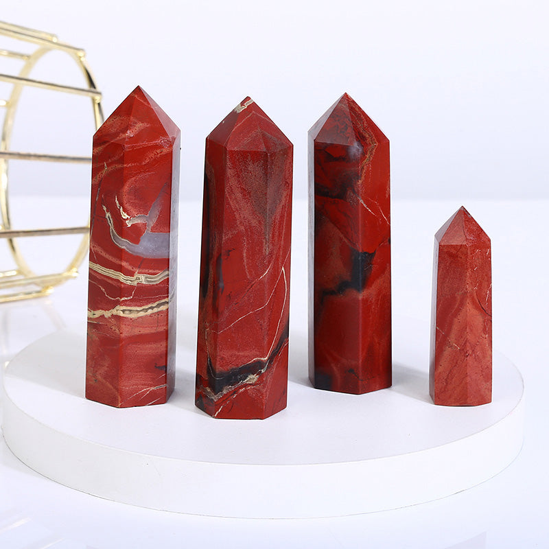 Beautiful Natural Red Jasper Tower/Point