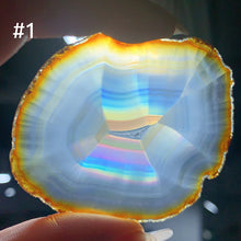 Load image into Gallery viewer, High Quality IRIS Agate Rainbow Slice