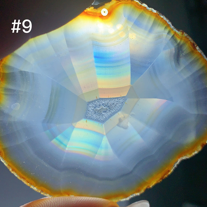 High Quality IRIS Agate Rainbow Slice