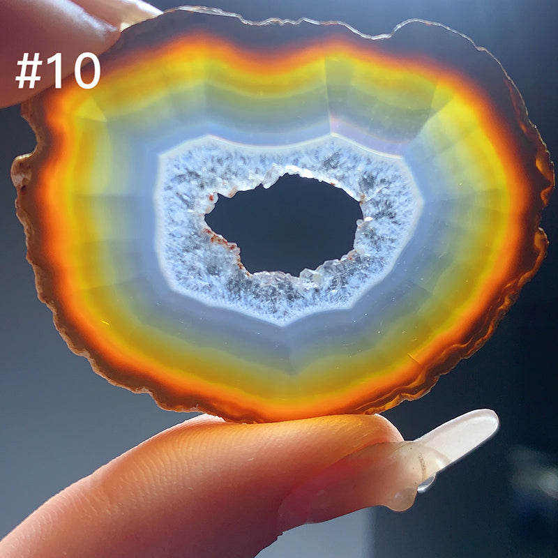 High Quality IRIS Agate Rainbow Slice