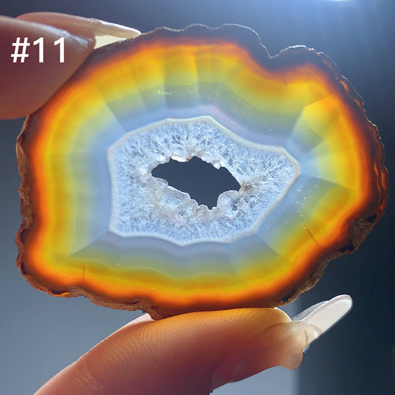 High Quality IRIS Agate Rainbow Slice