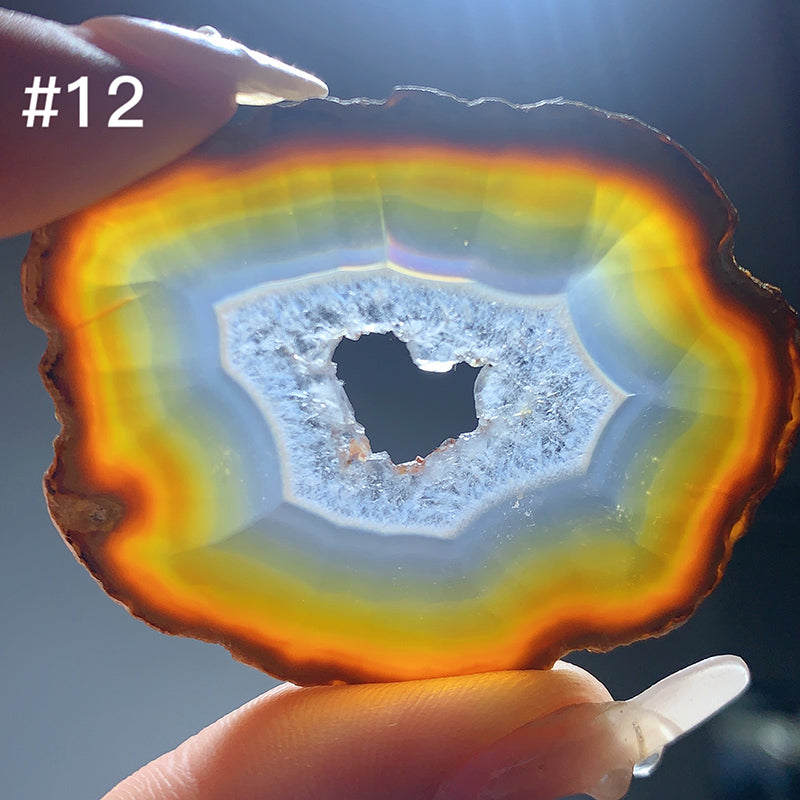 High Quality IRIS Agate Rainbow Slice