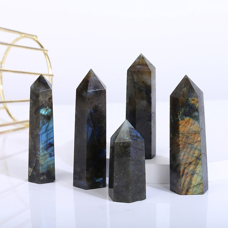 Beautiful Ntaural Labradorite Tower/Point