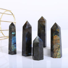 Load image into Gallery viewer, Beautiful Ntaural Labradorite Tower/Point