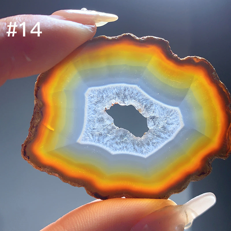 High Quality IRIS Agate Rainbow Slice