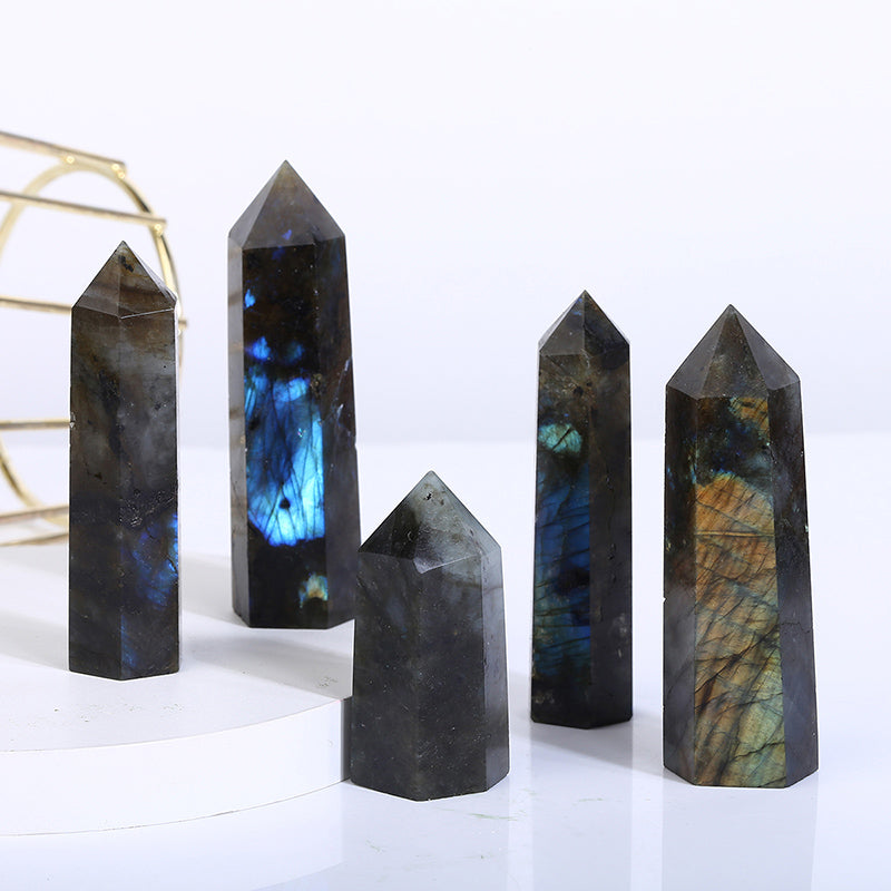 Beautiful Ntaural Labradorite Tower/Point