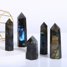 Load image into Gallery viewer, Beautiful Ntaural Labradorite Tower/Point