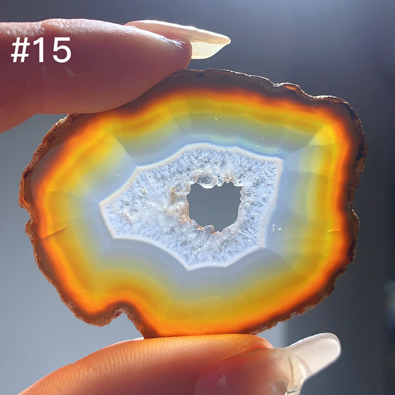 High Quality IRIS Agate Rainbow Slice