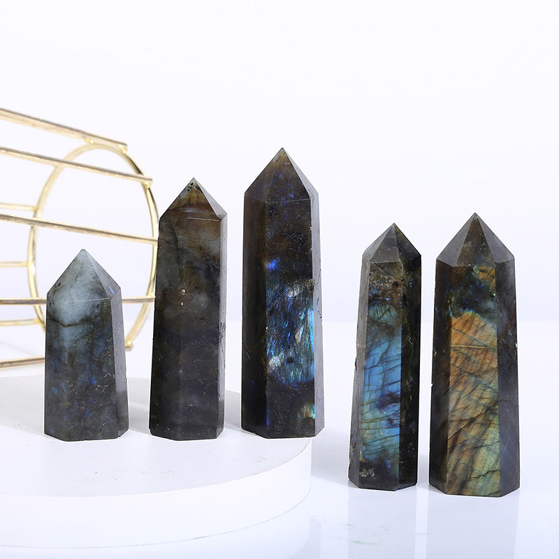 Beautiful Ntaural Labradorite Tower/Point