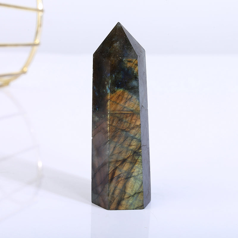 Beautiful Ntaural Labradorite Tower/Point