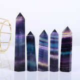 Beautiful Rainbow Fluorite Tower/Point