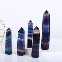 Load image into Gallery viewer, Beautiful Rainbow Fluorite Tower/Point