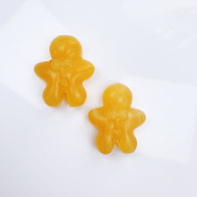 Load image into Gallery viewer, Orange Calcite Gingerbread Man Carving