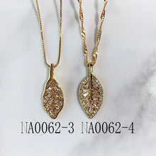 Load image into Gallery viewer, Stainless Steel  Star Heart Leaf  Pendant Zircon Necklace  NA0062