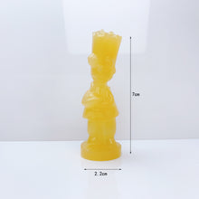 Load image into Gallery viewer, Natural Orange Calcite Simpsons Carvings （A Set 5PCS）