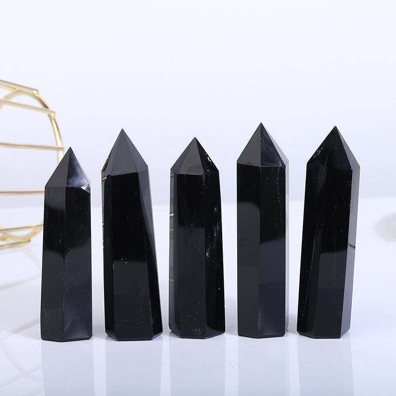 Beautiful Natural Black Obsidian Tower/Point