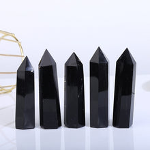 Load image into Gallery viewer, Beautiful Natural Black Obsidian Tower/Point