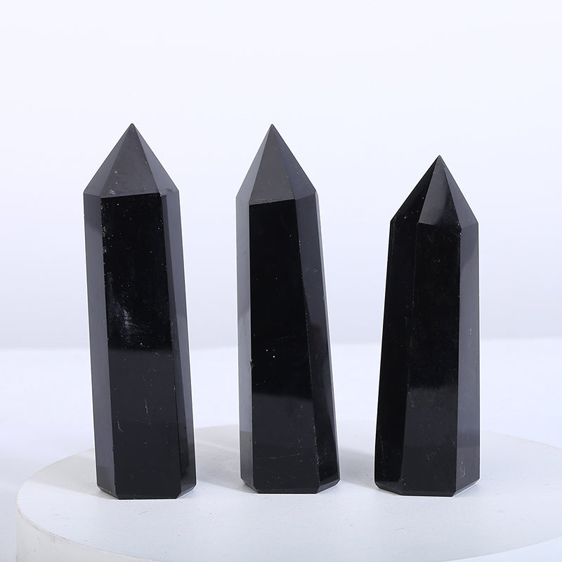 Beautiful Natural Black Obsidian Tower/Point