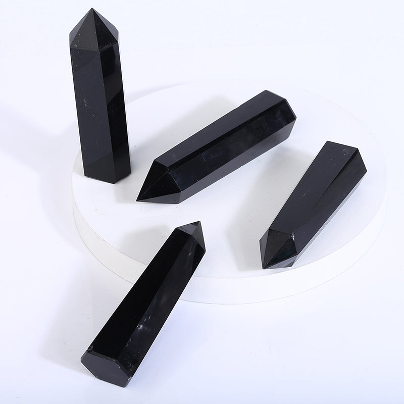 Beautiful Natural Black Obsidian Tower/Point