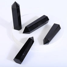 Load image into Gallery viewer, Beautiful Natural Black Obsidian Tower/Point