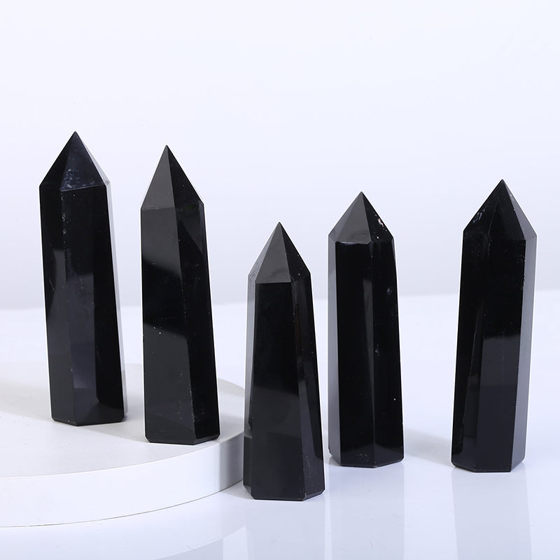 Beautiful Natural Black Obsidian Tower/Point