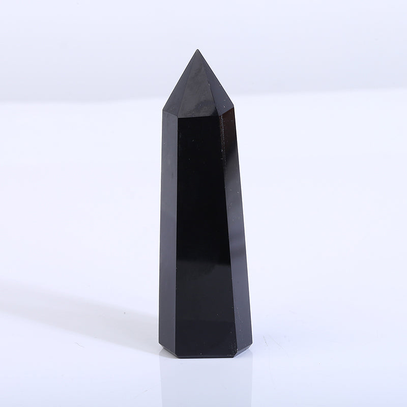 Beautiful Natural Black Obsidian Tower/Point