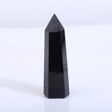 Load image into Gallery viewer, Beautiful Natural Black Obsidian Tower/Point