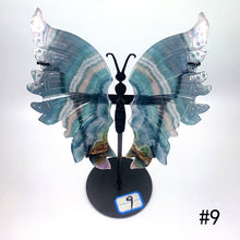 Load image into Gallery viewer, Natural Fluorite Butterfly Wings Carvings