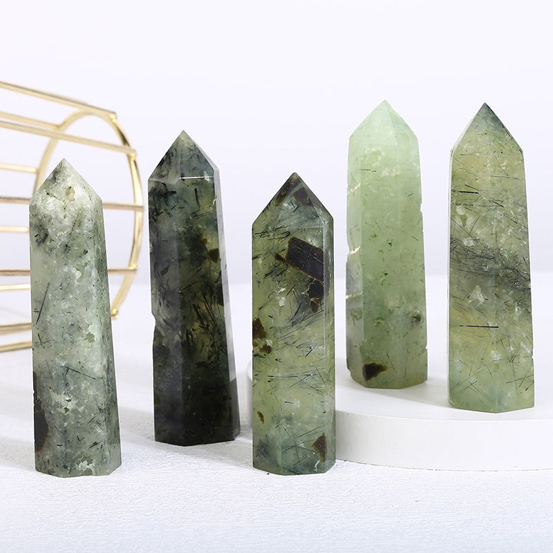 Beautiful Prehnite Tower/Point