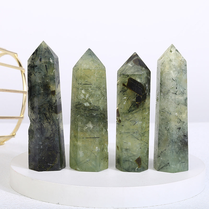 Beautiful Prehnite Tower/Point