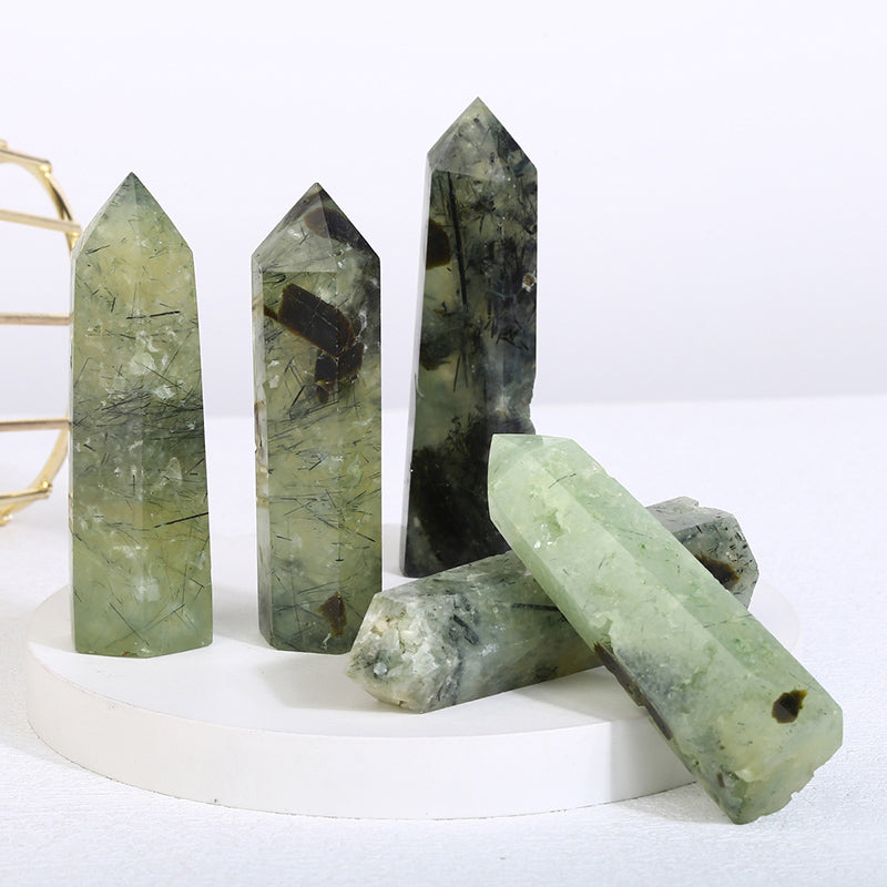 Beautiful Prehnite Tower/Point