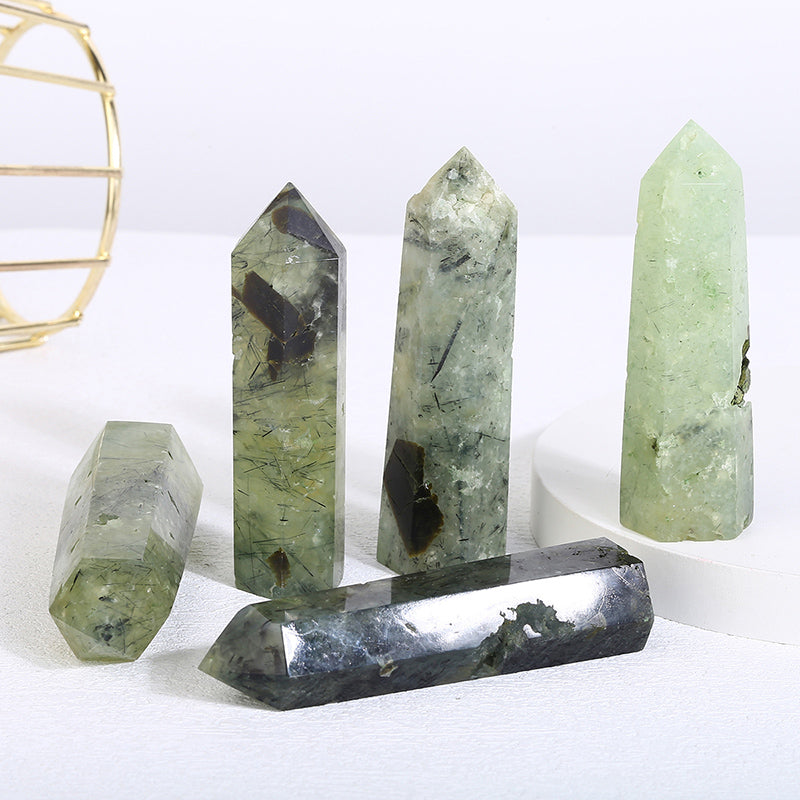 Beautiful Prehnite Tower/Point