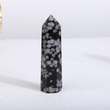 Load image into Gallery viewer, Beautiful Snowflake Obsidian Tower/Point