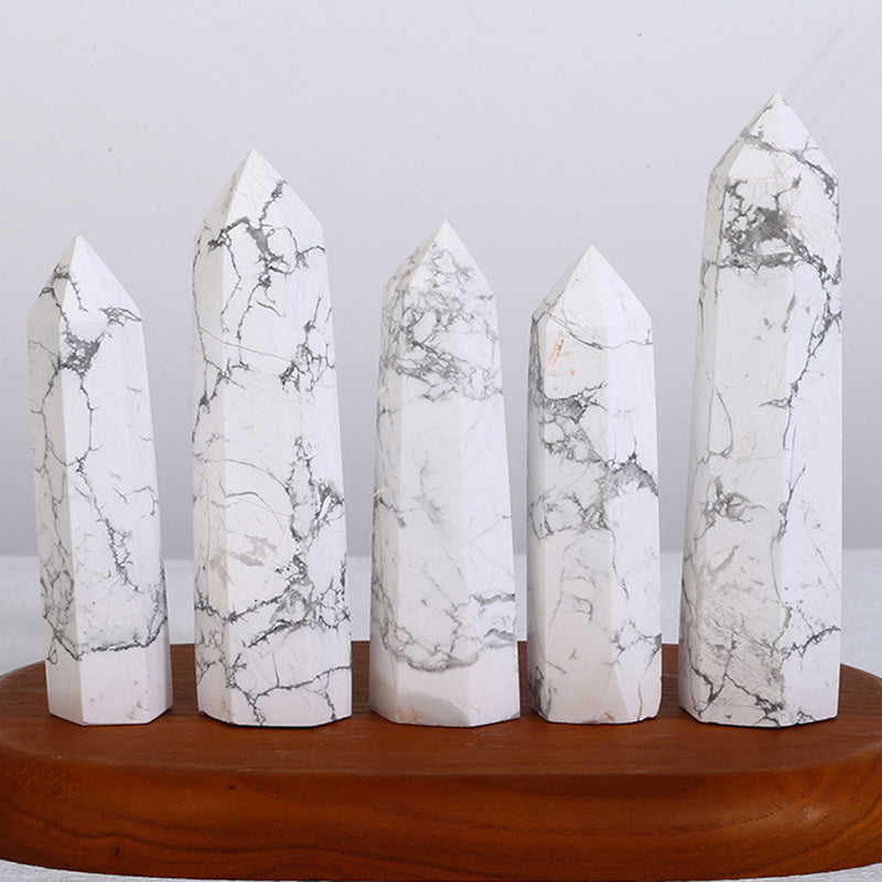 Beautiful Natural Howlite Tower/Point