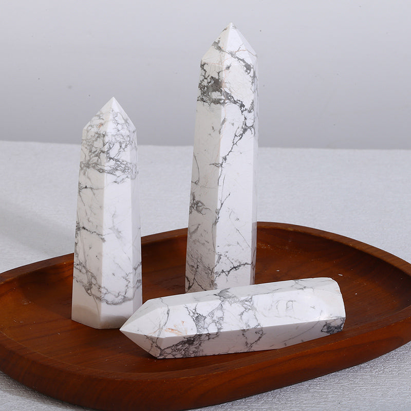 Beautiful Natural Howlite Tower/Point