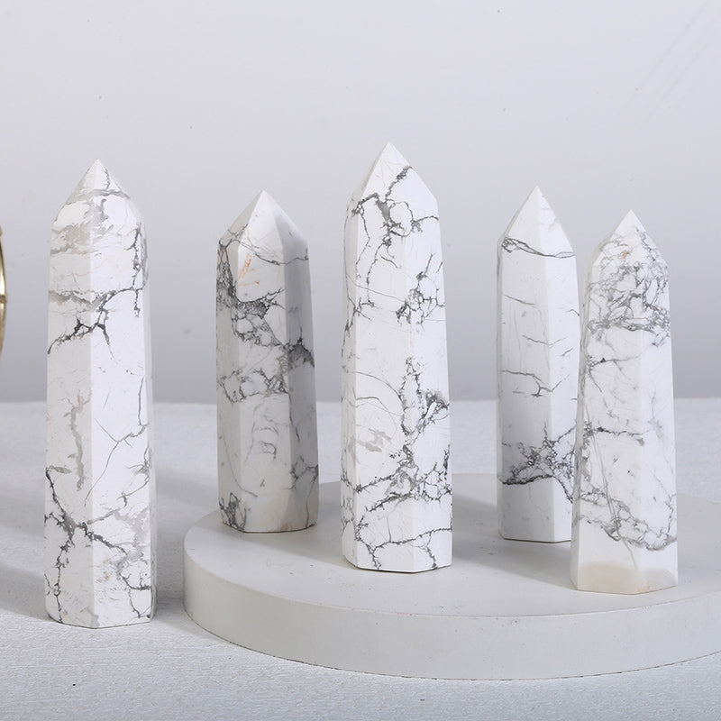 Beautiful Natural Howlite Tower/Point