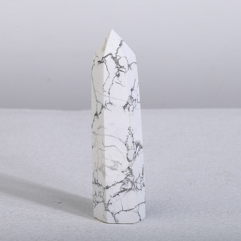 Beautiful Natural Howlite Tower/Point