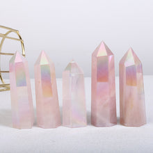 Load image into Gallery viewer, Beautiful Aura Rose Quartz Tower/Point