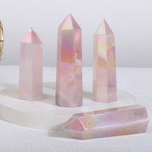 Load image into Gallery viewer, Beautiful Aura Rose Quartz Tower/Point