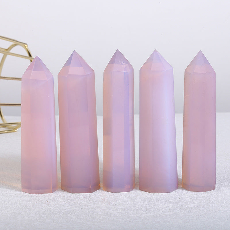 Beautiful Pink Opalite Tower/Point