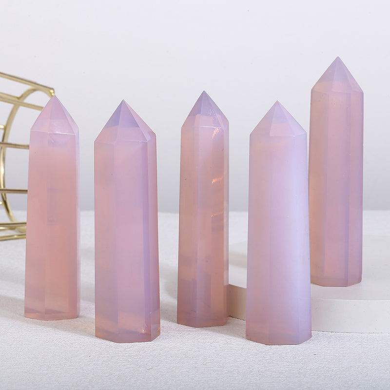 Beautiful Pink Opalite Tower/Point