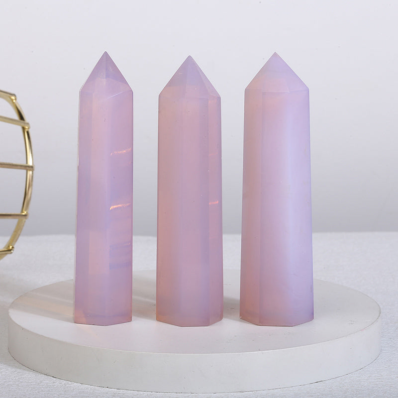 Beautiful Pink Opalite Tower/Point