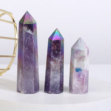 Load image into Gallery viewer, Beautiful Aura Lepidolite Tower/Point