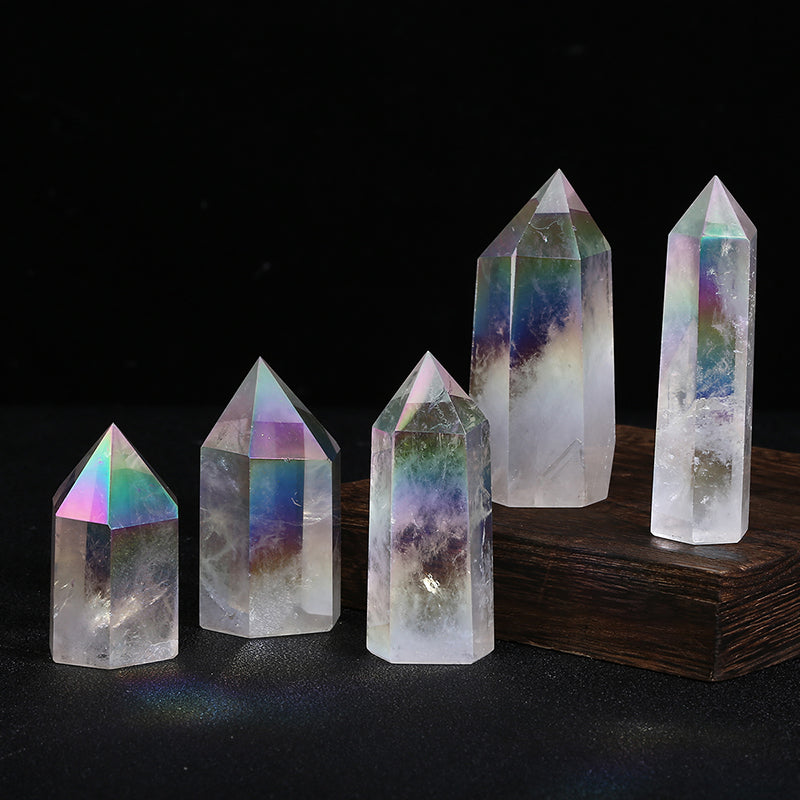 Beautiful Aura Clear Quartz Tower/Point