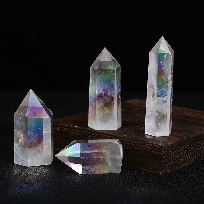 Beautiful Aura Clear Quartz Tower/Point