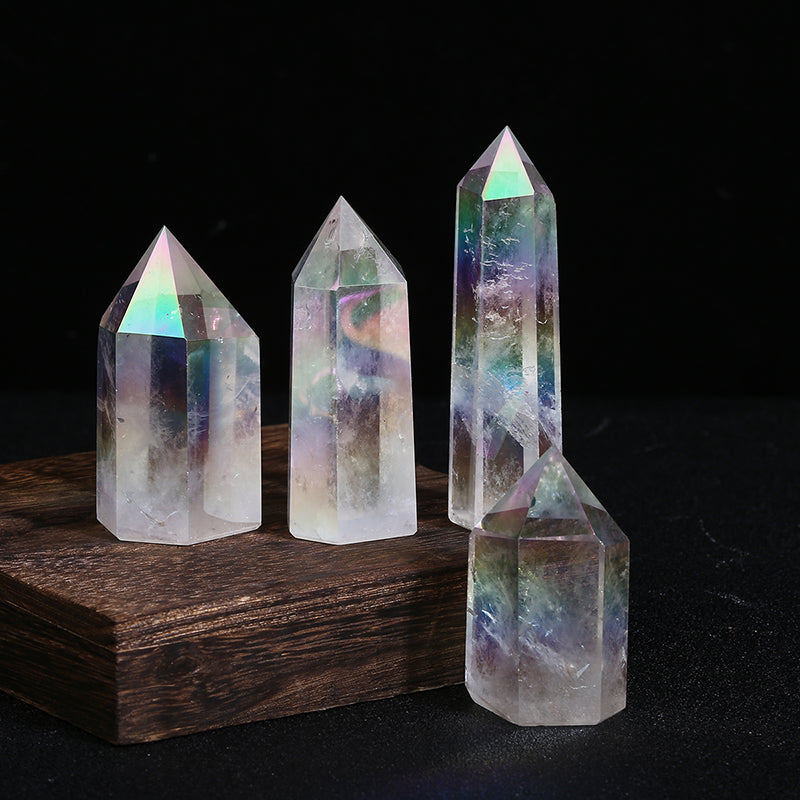 Beautiful Aura Clear Quartz Tower/Point