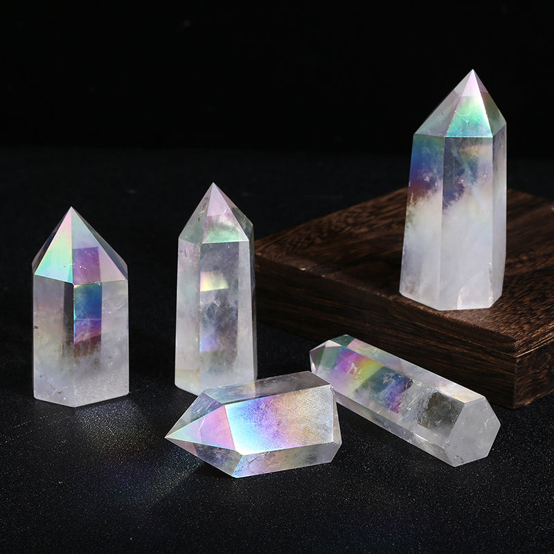 Beautiful Aura Clear Quartz Tower/Point