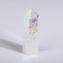 Load image into Gallery viewer, Beautiful Aura Cracked Clear Quartz Tower/Point