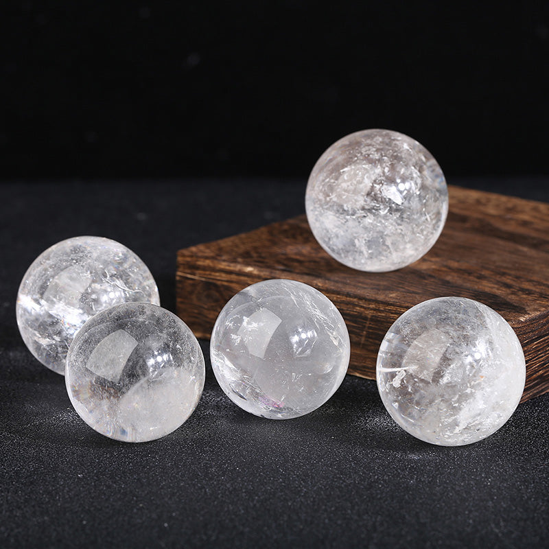 Cracked Clear Quartz Sphere